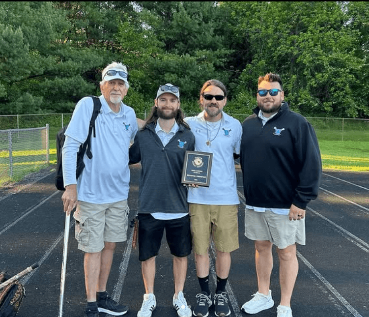 Coach Andy LeBrun coaching on the sideline